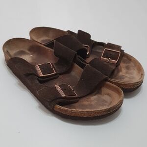 Birkenstock Arizona - Mocha Suede Sandals